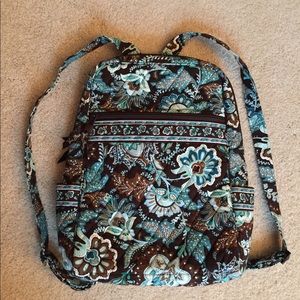 Vera Bradley blue paisley backpack